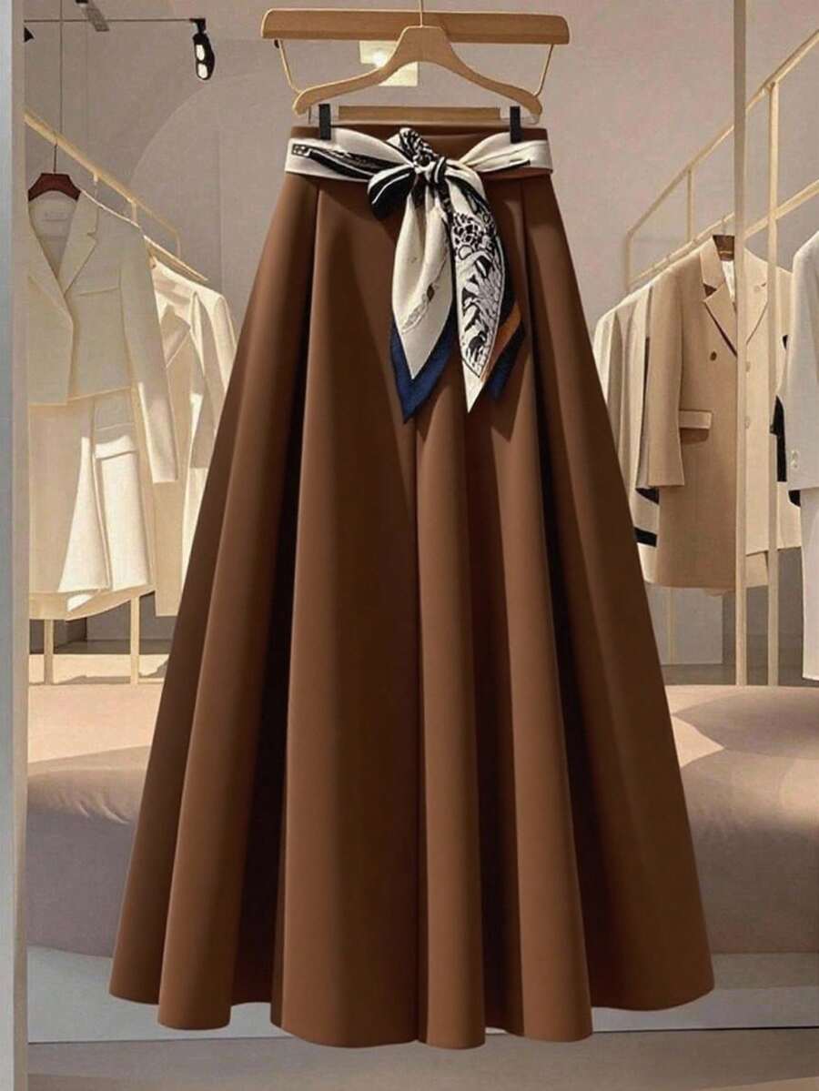 Franclia New Narrow Scarf Belt, High-Quality Versatile Women Skirt Fall Cloth For Women