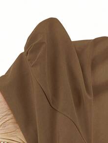 Franclia 女士优雅复古简约纯色泡泡袖系带连衣裙，夏季棕色连衣裙，女士优雅棕色连衣裙，咖啡棕色连衣裙，夏季连衣裙，美拉德风格夏季棕色服装，适合大学校园穿着