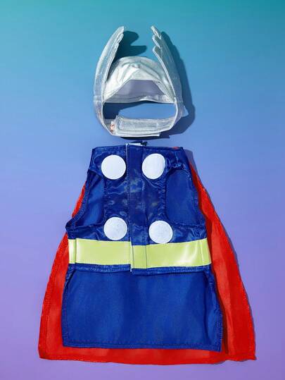 PETSIN Halloween Cosplay Pet Costume - Thor, Suitable For Holiday Parties