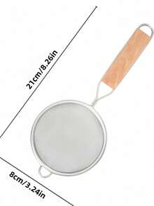 Cirelle 1 件专业餐具厨房木柄不锈钢工具烹饪必需品烘焙烹饪厨师礼物耐用餐具家庭餐厅升级 - 彩色 - 查看 23