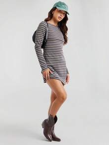Solezae 女士迷人棕色尖头粗跟刺绣西部牛仔踝靴 - 棕色 - 查看 5