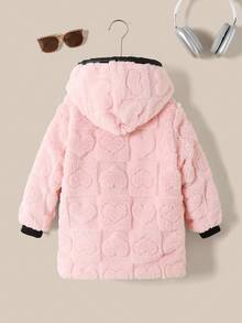 Sparklyn Young Girl Zip Up Hooded Plush Lined Padded Coat Young Girl Girl Coatkids Girl Coatskids Girl Winter Jacketkids Black Coat Toddler Girl Coats Kids Coats Girls Girl Kids Winter Jacket Girls Winter Coat Pink Toddler Girl Coat Fall - Multicolor - View 6
