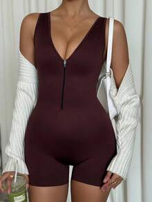 Easithlete 2件套女士无缝运动连体衣套装 - 彩色 - 查看 5