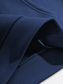 INAWLY 可爱猫咪爱心印花女式连帽长袖卫衣，秋冬季休闲女式卫衣，圣诞节 - 藏蓝色 - 查看 6