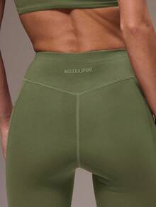 Musera Sport Sport Women Cross Back Top & Leggings Sports Sets Gym Yoga Pilates Fitness Daily - Army Green - View 6