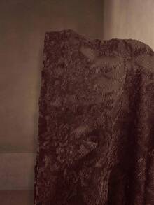 MOTF PREMIUM 透明蕾丝T恤 - 棕色 - 查看 8