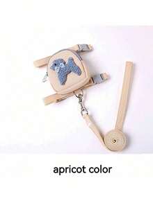 PETSIN 1 Piece Pet Backpack Lead, Dog, Cat Chest And Back Lead, Adjustable Chest And Back Strap, Comfortable And Breathable, Light And Not Choking, Chest Back Teddy Bear Lead, Pet Supplies