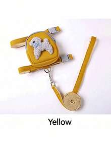 PETSIN 1 Piece Pet Backpack Lead, Dog, Cat Chest And Back Lead, Adjustable Chest And Back Strap, Comfortable And Breathable, Light And Not Choking, Chest Back Teddy Bear Lead, Pet Supplies