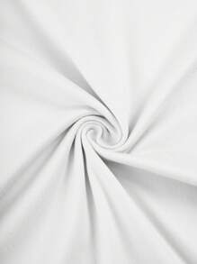 Zolique 女士字母印花圆领短袖 T 恤，适合日常穿着，春夏图案 T 恤女士上衣 - 白色 - 查看 4