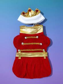 PETSIN Halloween & Christmas Holiday Pet Costume King Outfit