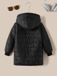 Sparklyn Young Girl Zip Up Hooded Plush Lined Padded Coat Young Girl Girl Coatkids Girl Coatskids Girl Winter Jacketkids Black Coat Toddler Girl Coats Kids Coats Girls Girl Kids Winter Jacket Girls Winter Coat Pink Toddler Girl Coat Fall - Multicolor - View 2