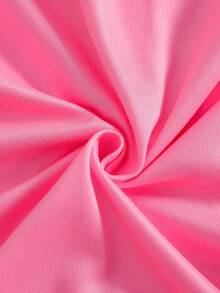 2 Piece Sets Snug Fit Night Wear Kids Young Girl' Navy Blue Minimalist Allover Heart, Star, Deer Print Long Sleeve Top And Leggings 2 Pieces Pajama Set,Snug Fit Fall Winter .This Product Requires UV Light Exposure To Glow. - Pink - View 6