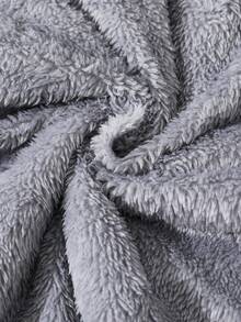 SHEIN 青少年男童基础款连帽毛绒内衬羽绒服，休闲舒适百搭，保暖加厚，适合秋冬季穿着。 - 黑色 - 查看 3