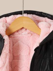 Sparklyn Young Girl Zip Up Hooded Plush Lined Padded Coat Young Girl Girl Coatkids Girl Coatskids Girl Winter Jacketkids Black Coat Toddler Girl Coats Kids Coats Girls Girl Kids Winter Jacket Girls Winter Coat Pink Toddler Girl Coat Fall - Multicolor - View 5
