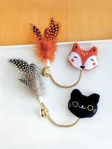 PETSIN 1 Piece Of Hemp Rope Cat Toy, Including Catnip Toys, Dolls, Pet You Hemp Rope Toothbrush, Self-Entertainment And Relief Of Boredom Cat Toys, Cat Supplies, Pet Supplies - Multicolor - View 4