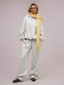 MUSERA Oversized Fleece Hooded Sweatshirt Graduation,Back To School,Graduation,Teacher For Women,Back To School Fall Autumn Winter Spring Summer Vacation - Light Grey - View 4