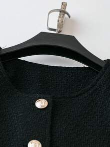 GlowEve Women's Crew Neck Button Long Sleeve Casual Jacket Fall Winter Cloth For Women