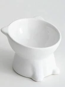 PETSIN 1 High-Footed Ceramic Bowl, Cat Bowl, Dog Bowl, Pet Bowl, Slanted Mouth To Protect The Neck And Prevent Overturning Cat Bowl, Drinking And Food Basin, Pet Supplies - Multicolor - View 8