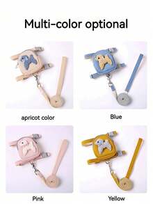 PETSIN 1 Piece Pet Backpack Lead, Dog, Cat Chest And Back Lead, Adjustable Chest And Back Strap, Comfortable And Breathable, Light And Not Choking, Chest Back Teddy Bear Lead, Pet Supplies