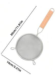 Cirelle 1 件专业餐具厨房木柄不锈钢工具烹饪必需品烘焙烹饪厨师礼物耐用餐具家庭餐厅升级 - 彩色 - 查看 14