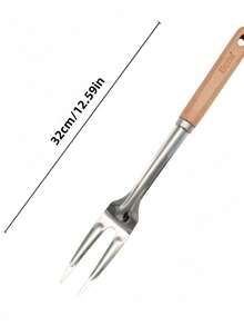 Cirelle 1 件专业餐具厨房木柄不锈钢工具烹饪必需品烘焙烹饪厨师礼物耐用餐具家庭餐厅升级 - 彩色 - 查看 10