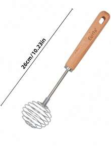 Cirelle 1 件专业餐具厨房木柄不锈钢工具烹饪必需品烘焙烹饪厨师礼物耐用餐具家庭餐厅升级 - 彩色 - 查看 21