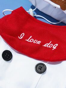 PETSIN Disfraz de chef de Halloween para mascotas, adecuado para fiestas festivas - Blanco - Ver 7