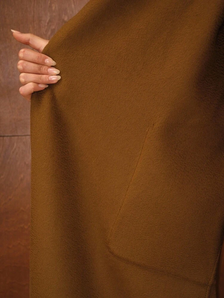 WOOL BELTED OVERCOAT