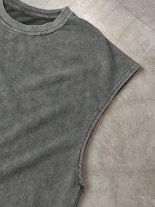 PAVTROS 男士夏季休闲宽松圆领背心