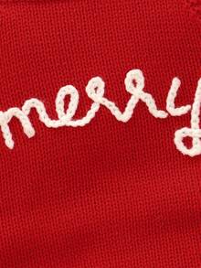 Christmas Vibe Baby Romper: Casual Minimalist Letter Embroidered Strap Bodysuit Red Baby Christmas Outfit Baby Santa Outfit Festive Baby Outfit Baby Christmas Romper Christmas Baby Outfit Christmas Romper Baby Fall Winter Baby Jumpsuit Christmas Red Baby Outfits Baby Girl Christmas Outfit
