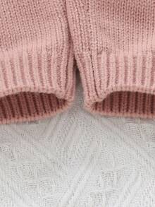 1pc Infant/Toddler Girl Floral Embroidered Crew Neck Long Sleeve Sweater, Fashionable & Cute Casual Style Baby Girl Sweater Floral Baby Sweater Baby Sweater Baby Knit Sweater Baby Girl Knitwear Baby Girl Knit Sweater Baby Knitwear Infant Girl Sweater Baby Girl Jumper Baby Girl Flower Sweater Baby Girl Fall Sweater Baby Girls Winter Clothes Baby Girls Fall Clothes Baby Girl Fall Outfits Baby Set Autumn Winter Season Wildflower Baby Clothes Baby Clothes Girl Fall Sweater - Pink - View 5