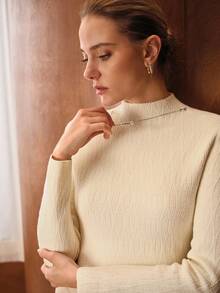 MOTF PREMIUM SLIM FIT PULLOVER SWEATER - White - View 2