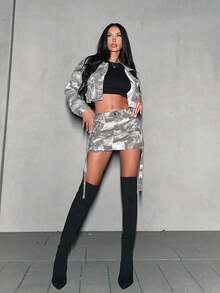 SHEIN X Lucía Bellido CUCCOO SZL BEYONDKNIT™ 基本款一脚蹬弹力靴系列 - 过膝袜靴 度假鞋 返校鞋 大学生鞋 派对坏人 时尚别致 华丽风格 圣诞节 迪斯科派对 夜间外出 坏人 秋季 新年 假期 情人节 - 黑色 - 查看 4