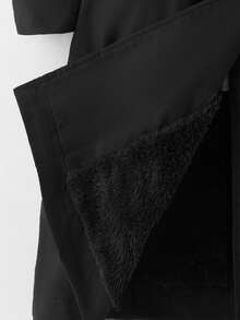 SHEIN Tween Girls Double Breasted Long Sleeve Casual Wind Jacket, Autumn/Winter Fall