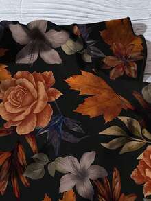 EMERY ROSE Retour à la saison scolaire Jour des enseignants Vêtements pour femmes grande taille Vêtements décontractés quotidiens Vacances Col en V Petites manches volantes Style vacances Motif feuille rétro Chemise ample Vêtements d'été pour femmes Vêtements de vacances pour femmes - Multicolore - Voir 3