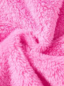 SHEIN X Care Bears 女士卡通刺绣长袖上衣和短裤睡衣套装，秋季服装 - 粉色 - 查看 10