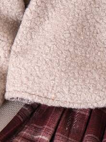 3pcs/Set Toddler Girls' Chic Cardigan With Pearl Buttons, Bow Decor Jacket, Plaid Pleated Skirt And Matching Beret Hat, Fashionable High-End Girl's Outfit For Autumn/Winter 2 Piece Baby Girl Clothes Toddler Girl Plaid Skirt Outfit Baby Girl Fall Winter Outfit Toddler Girl Winter Clothes Baby Girl Jacket And Skirt Set Baby Set Autumn Winter Season Two Piece Winter Outfits For Toddler Girl Skirt Outfit With Jacket Baby G Christmas Gifts Baby Clothes Girl Plaid Toddler Girl Outfits With Purse Toddl