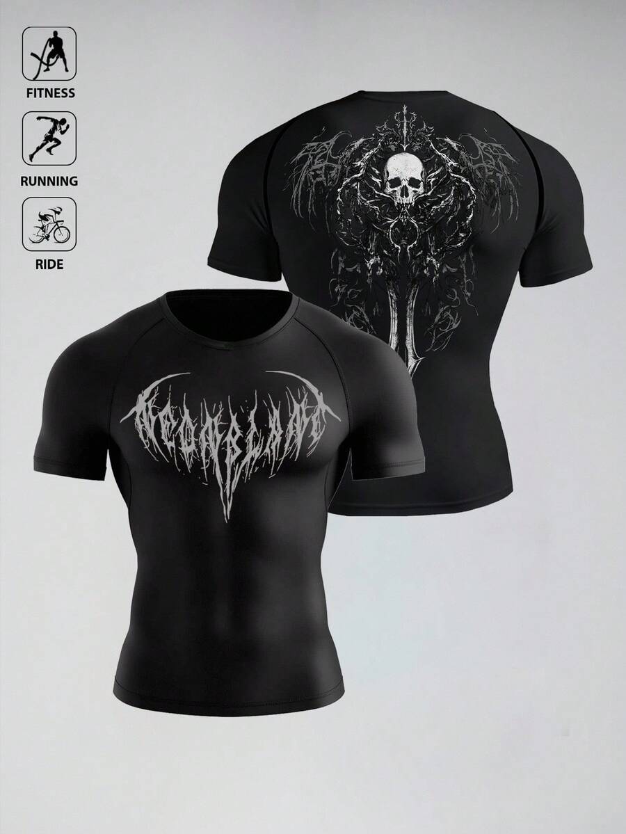 Acti Log Áo thun thể thao nam tay raglan dáng rộng, thích hợp cho chạy bộ, tập gym. - màu đen - Xem 1