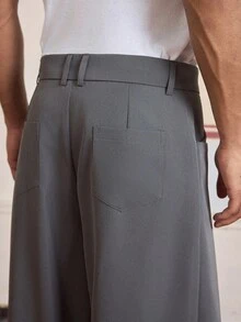 SWAVVY Men's Casual Fashion Woven Long Design Pants, For Fall