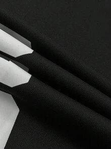 Manfinity EMRG Men's Casual Letter Print Striped Drawstring Waist Wide Leg Sweat Wide Leg Pants