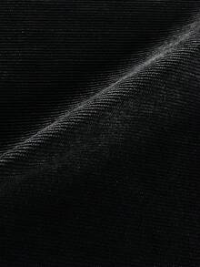 SHEIN LUNE Plus Size Summer Casual Solid Color Slit Mini Skirt Shorts - Black - View 4