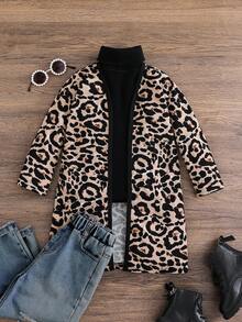 SHEIN 法式少女撞色蝴蝶结装饰长袖夹克外套 - 杏色 - 查看 2