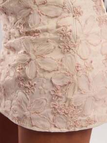 SHEIN BAE Women's Pink 3D Flower Midi Skirt, Suitable For Wedding Season, Graduation Season - Mint Green - View 6