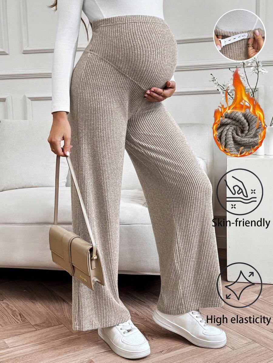 SHEIN 秋季服装，秋季服装，孕妇秋季服装，孕妇秋季服装孕妇直筒，阔腿，休闲，优雅，孕妇，舒适孕妇裤孕妇裤孕妇裤针织裤孕妇装孕妇装