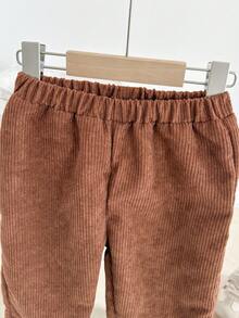 Playful Pals قطعتان من ملابس الأولاد الكاجوال، جاكيت بياقة بني أحادي الصدر + بنطلون فضفاض بخصر مطاطي، طراز كوري رجعي مناسب للخروجات في فصلي الخريف والشتاء