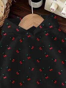 Baby Girl Casual Loose Comfortable Soft Knit Sweatshirt, Suitable For Autumn/Winter Fall - Multicolor - View 3