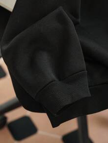 Sparklyn 少女休闲简约时尚蝴蝶结装饰连帽运动衫，舒适秋冬