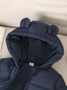 SHEIN Playful Pals 男宝宝秋冬外套休闲风格长袖保暖夹克