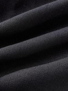 Maija Kids Maija Kids 年轻女孩花卉图案休闲A字裙 - 黑色 - 查看 7