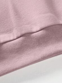 Felpa da uomo in cotone con grafica a lettere, senza maglietta, spalle a caduta